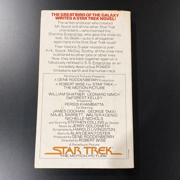 Star Trek the Motion Picture Novelization by Gene Roddenberry - Paperback Novel - Picture 2 of 5